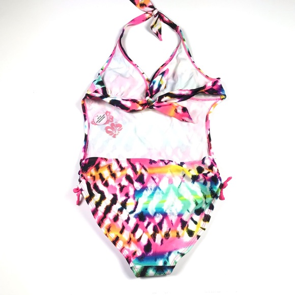 Joe Boxer One Piece Halter Backless Bathing Suit - Picture 5 of 7